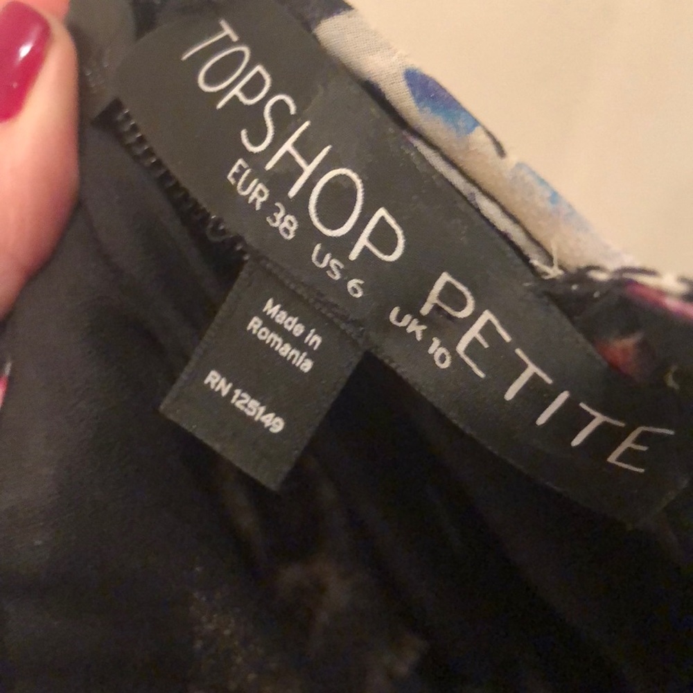 Topshop Petite cut out maxi dress US 6P - Picture 5 of 6